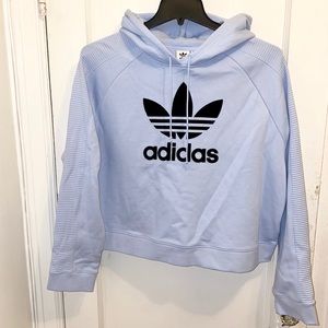 Women’s Adidas Periwinkle Cropped hoodie size XL